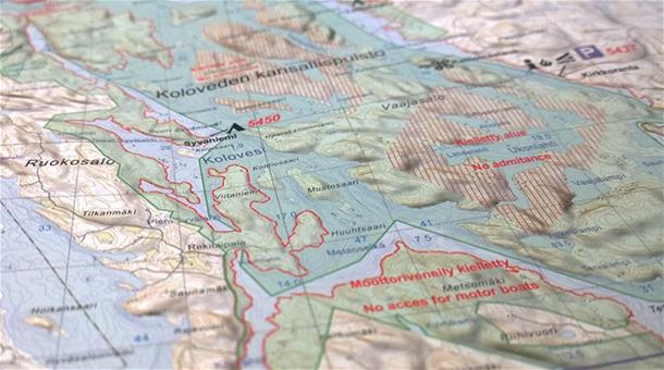 Paddling map: Kolovesi-Joutenvesi